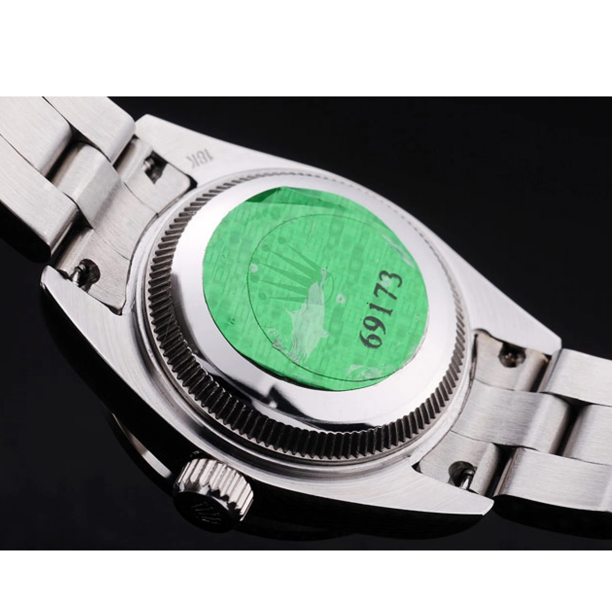 AAA replica watch Polished Silver Rolex Silver Datejust Bezel 7474 Dial Diamonds 0728